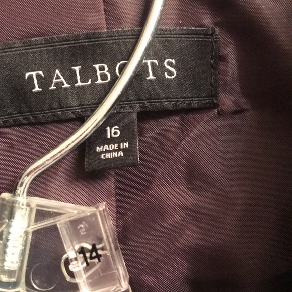 Talbots Burgundy and Pink Plaid Dress - Picture 3 of 8